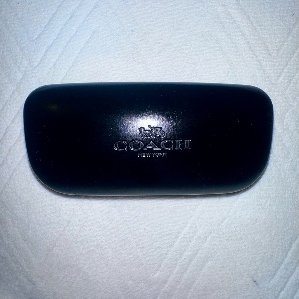Coach Black & Gold Glasses Case